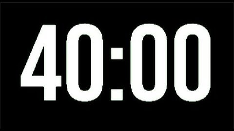 40 Minute Timer - 2400 Seconds Countdown
