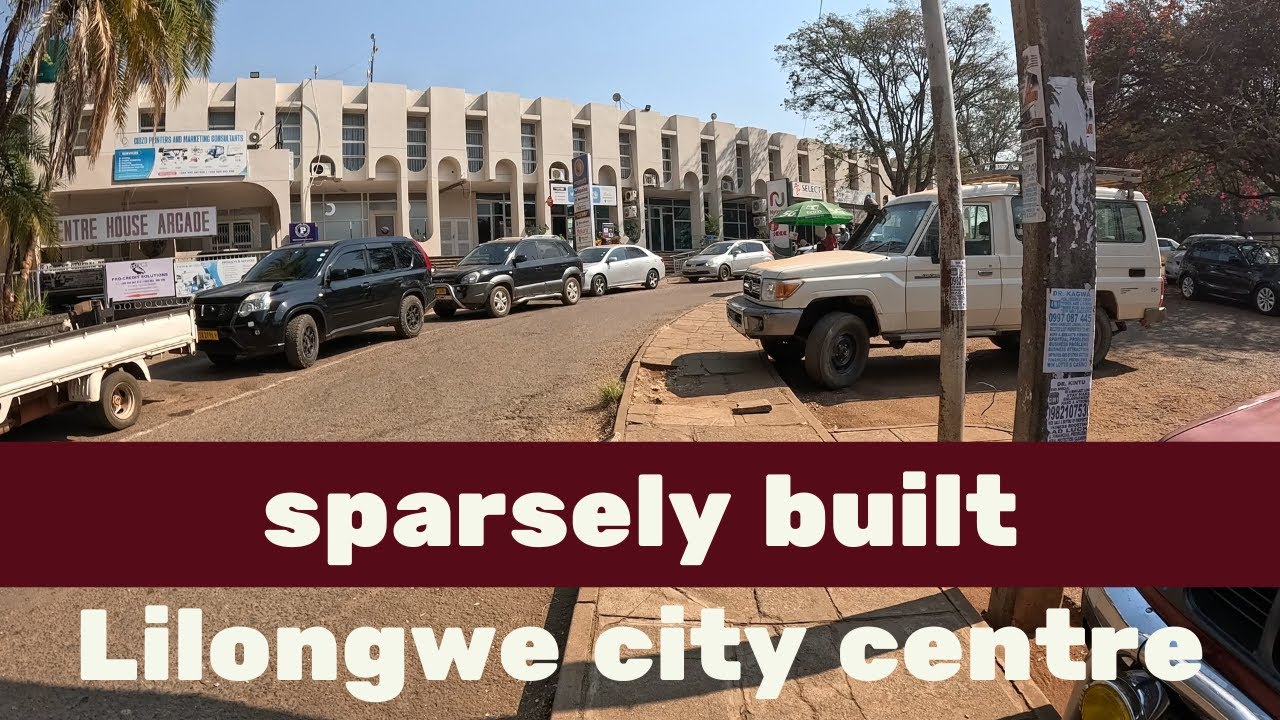 Lilongwe City Centre, Malawi (from Hyper Stage towards Centre House) - Walking Tour 4K