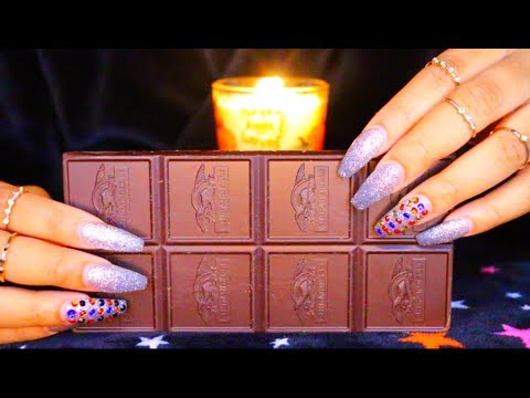ASMR | Textured Chocolate Tapping + Scratching ?? (Mouth Watering Tingles?)