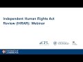 Independent review of the human rights act cambridge and oxford webinar 1 june 2021