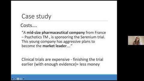 PPCR 2020: Lecture on interim analysis and N-of-1 trials by our TA Camila Bonin