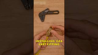 🔧 HOW TO INSTALL NATURAL GAS CSST FITTING - ​🅹🅾🅴  🅹🅴🆃 ​ #asmr #diyhomerenovation