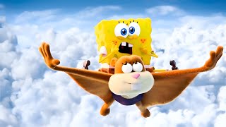 SPONGEBOB DISCOVERED THAT SANDY IS A FLYING SQUIRREL!