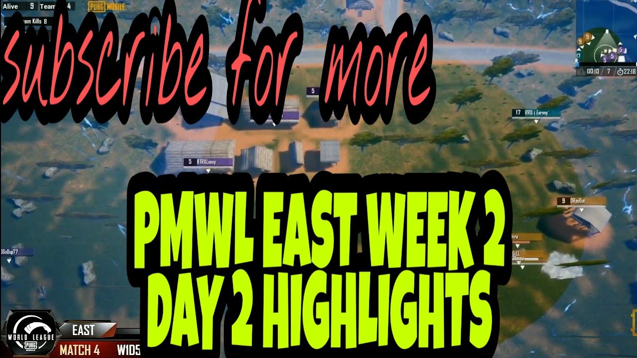 PMWL EAST WEEK 2 DAY 2 HIGHLIGHTS| TEAM CELTZ AND SYNERGY WWCD IN PMWL PUBG MOBILE WORLD LEAGUE EAST