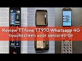 Review TTfone TT970 Whatsapp 4G touchscreen voor senioren Grote toetsen Clamshell mobiele telefoon -