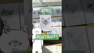 April Portraits!✨ #shorts #animation #cat #art #portrait #commissionsearned