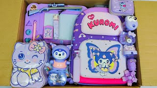 Unboxing Morden Purple Stationery π school Supplies, Board, Bag, Sharpener, PiggyBank, Pouch etc
