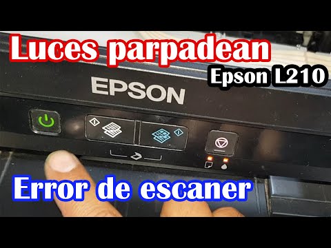 Видео epson luces parpadean solucion