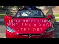 Why get the 6 Seat Interior for extra $6500??!! Review...  Red Tesla Model X 2021