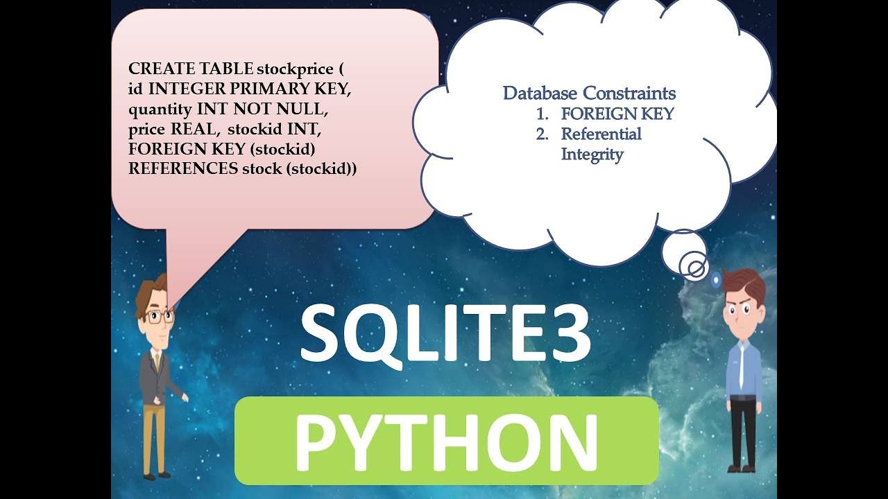 Python - How To Use Sqlite3 Database (Constraints - Foreign Key To Have Referential Integrity)-Part6