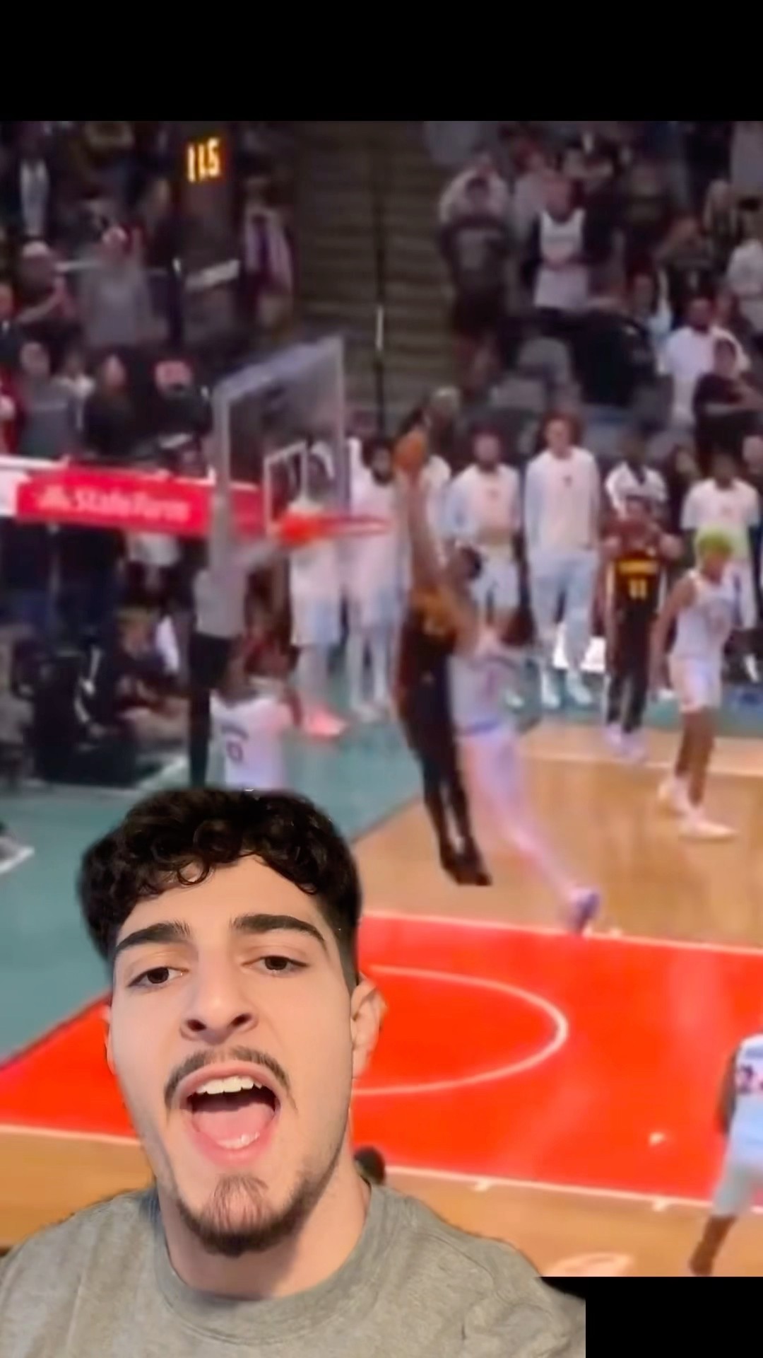“A CENTER GOT DUNKED ON”? #fyp #foryoupage #nba #wemby #rudygobert #fexr