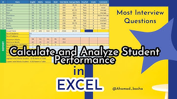 Calculate and Analyze Student Performance In Excel