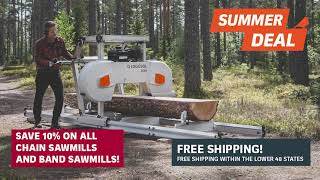 10% discount on all sawmills Free shipping  | LOGOSOL