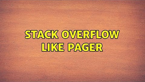 Stack Overflow like pager (3 Solutions!!)