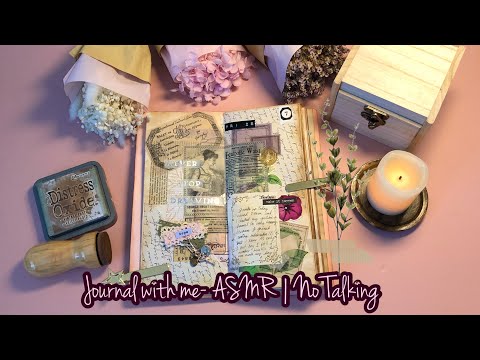 Vintage Grungy Journal Decoration - ASMR | No Talking - YouTube