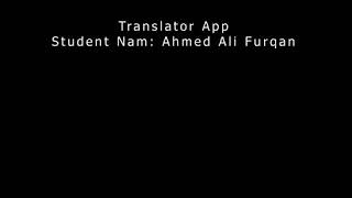 Translator App | Student'"s performance | U-Tech screenshot 5