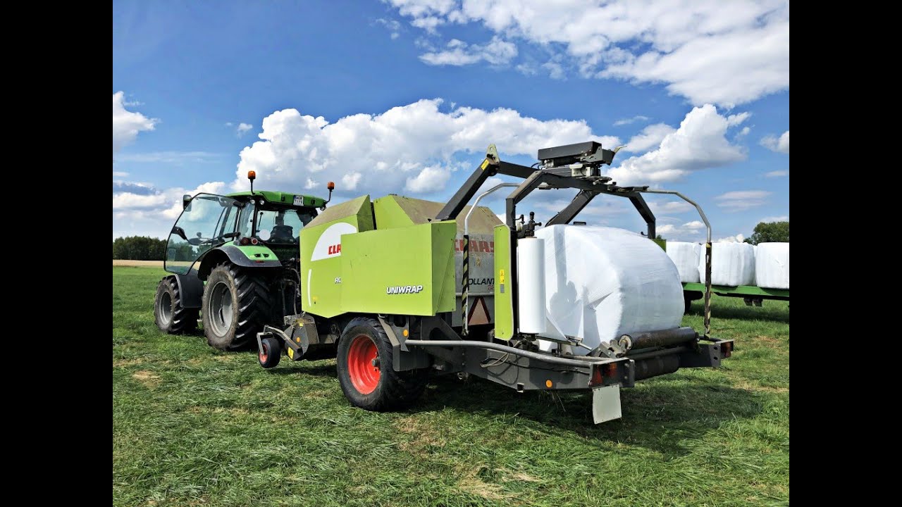 Belowanie trawy | Kończymy 2 pokos | Claas Rollant 355 Uniwrap [Vlog #17]