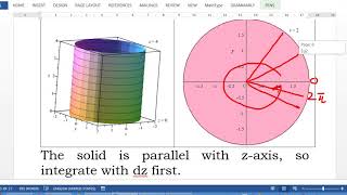 Triple Integral by cylindrical coordinates