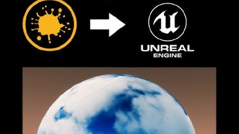 （Environmental vfx  skybox Technical test ）Mari to Unreal  flowmap