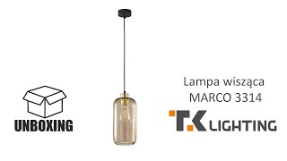 Lampa wisząca MARCO 3314 TK Lighting. Minimalistyczna innowacyjna forma do salonu , jadalni, pokoju