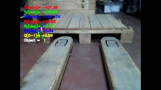 Autonomous forlklift. Pallet docking and picking.
