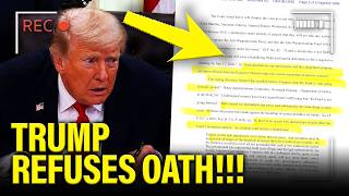 Trump SCHEME is SMOKED OUT and HE REFUSES OATH!!