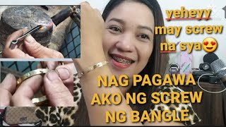CARTIER BANGLE SCREW REPLACEMENT MAGKANO at PAANO gamit ang sirang gold