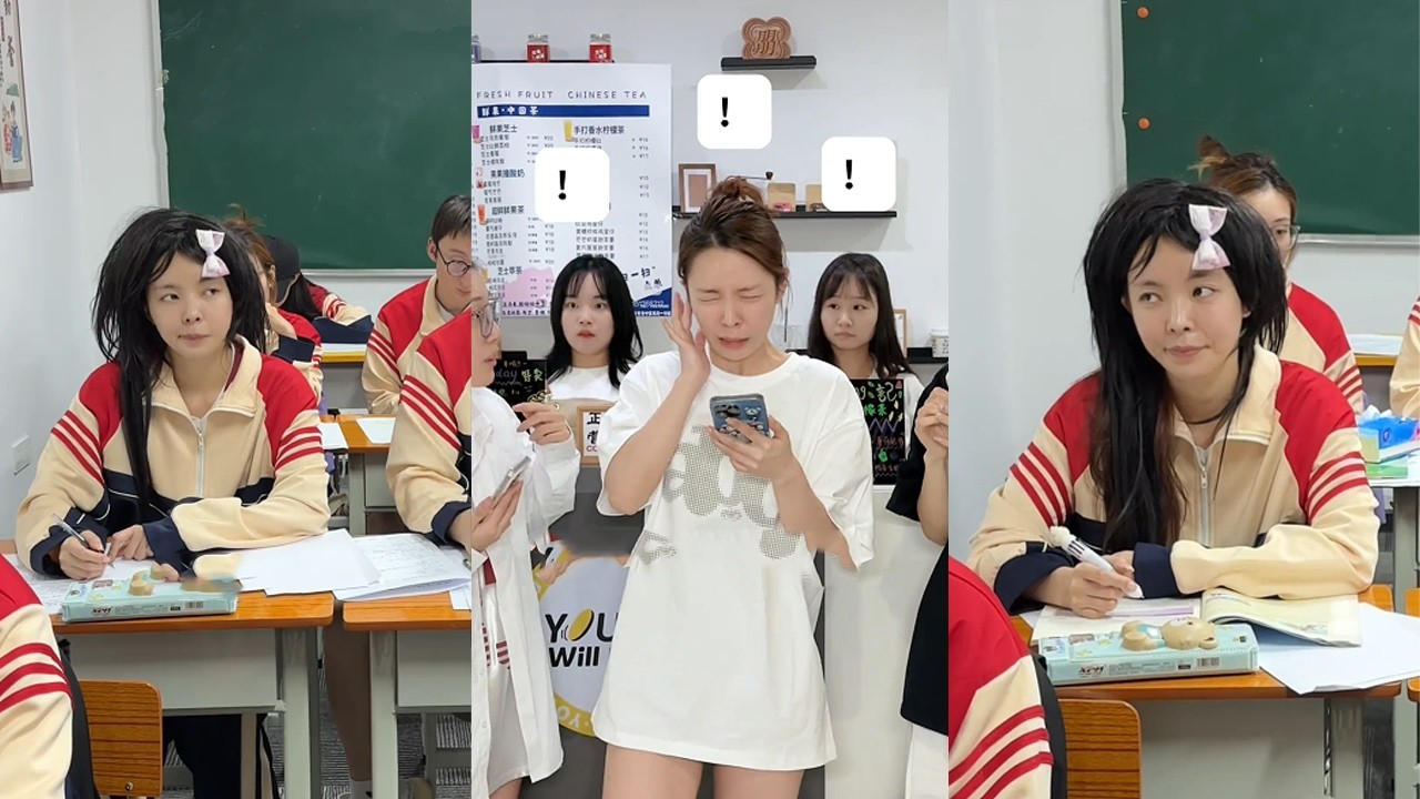 【叮叮喵】明明是我自己做对了难题，居然还不相信跟我是一个水平#搞笑 #搞笑段子 #回忆  #大学生 #解压  #校园 #娱乐 #反转