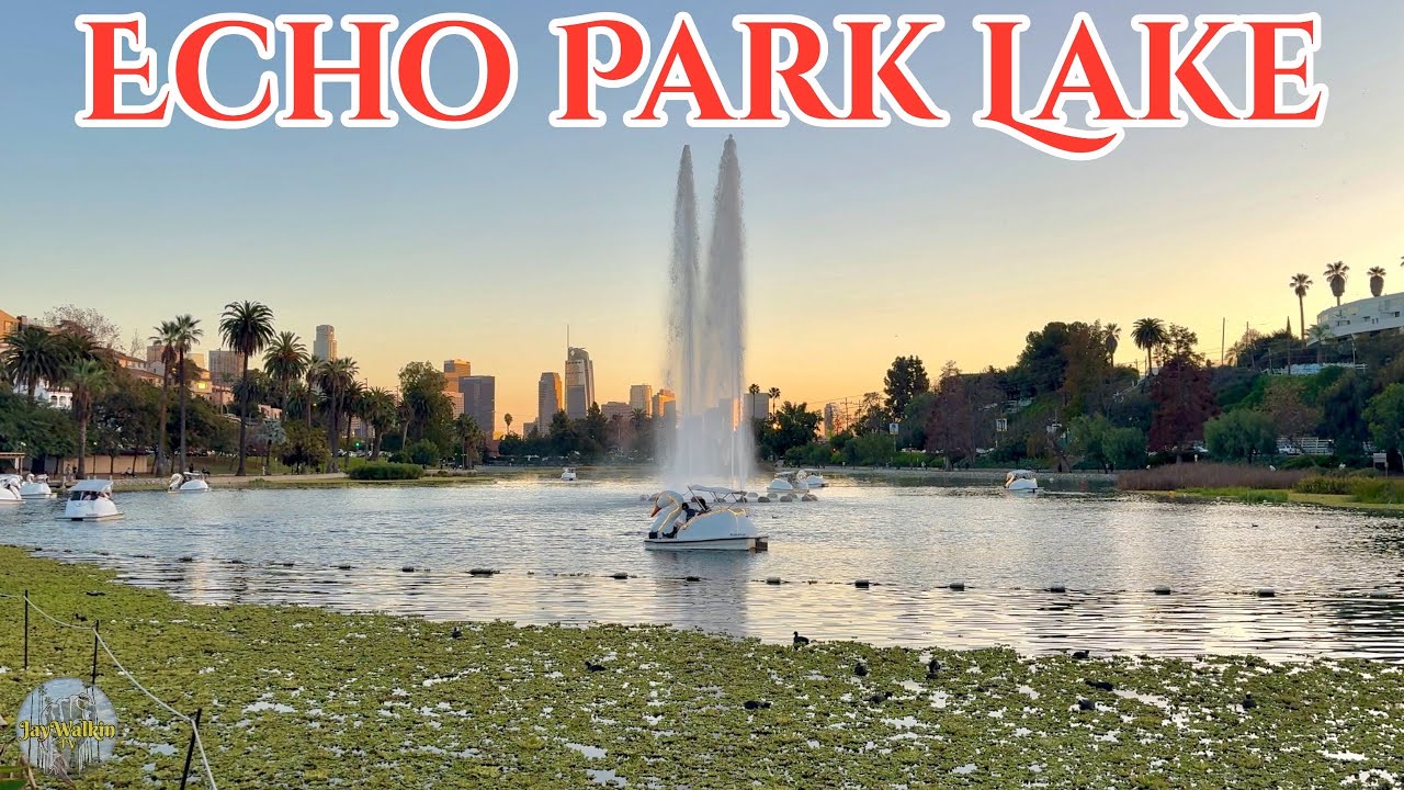 Echo Park Lake🌴| Los Angeles, California 🇺🇸 [4K]