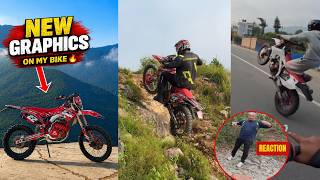Bike ma new graphics | Morning ride to Marble dada | Aggressive ride majja aayo