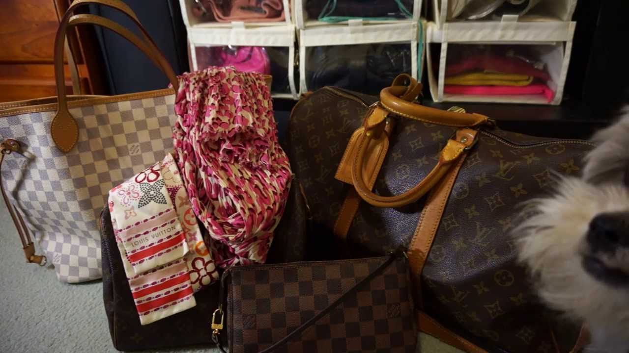 Louis Vuitton Handbag Collection - Mono, Damier, Speedy, Keepall, Neverfull, Accessories - YouTube