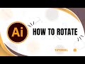 How to rotate in adobe illustrator