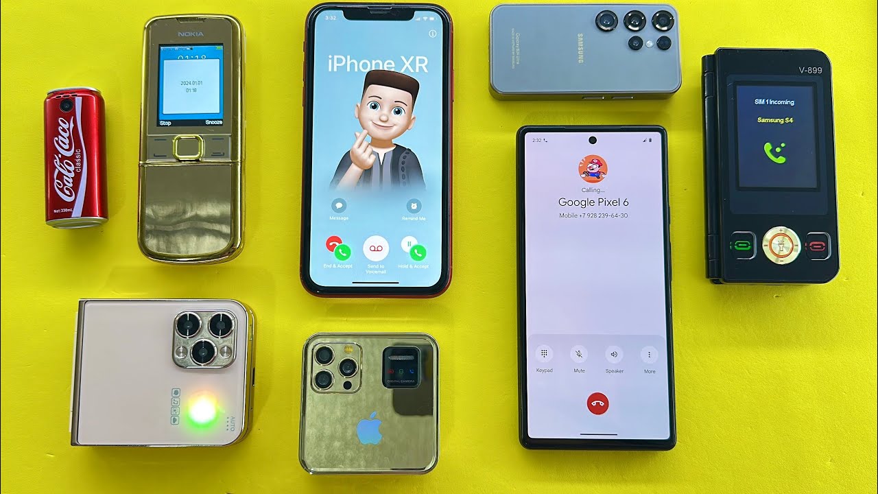 Nokia 8800 & China Fold V899 Calling on Samsung Flip7, Flip4, S24Ultra vs IPhone 11