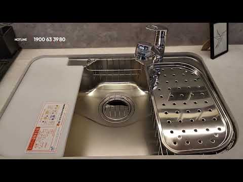 Video [KitchenTown] Chậu rửa 1 hố Toyoura nhập khẩu Nhật Bản - youtube