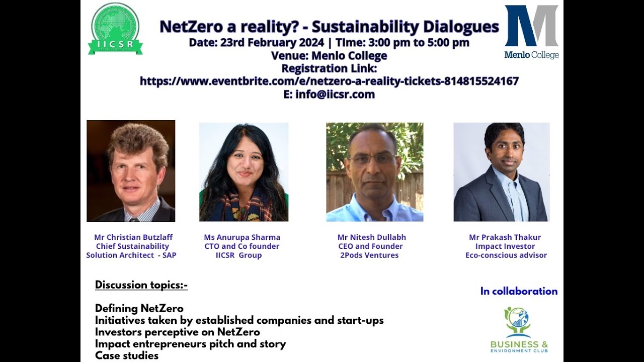 NetZero a reality? Sustainability Dialogues - YouTube