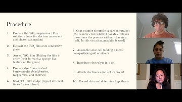 The Efficiency of Dye Sensitized Solar Cells