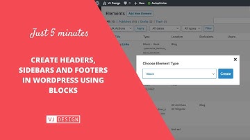 Design WordPress theme using block editor