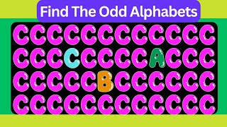 Letter Challenge! Find the Odd Out? How Good are Your Eyes! #findtheoddemojiout #spotthedifference