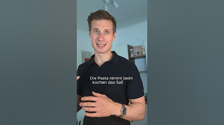 Warum salzt man Pasta-Wasser?