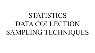 Statistics Made Simple | Data Collection, Population & Sampling Techniques