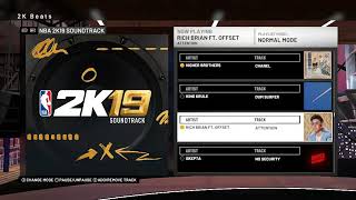 NBA2K19 Soundtrack(Best 2k Clean Version)Rich Brian ft Offset Attention