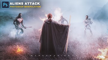 Aliens Attack  - Photoshop Manipulation Tutorial 2021