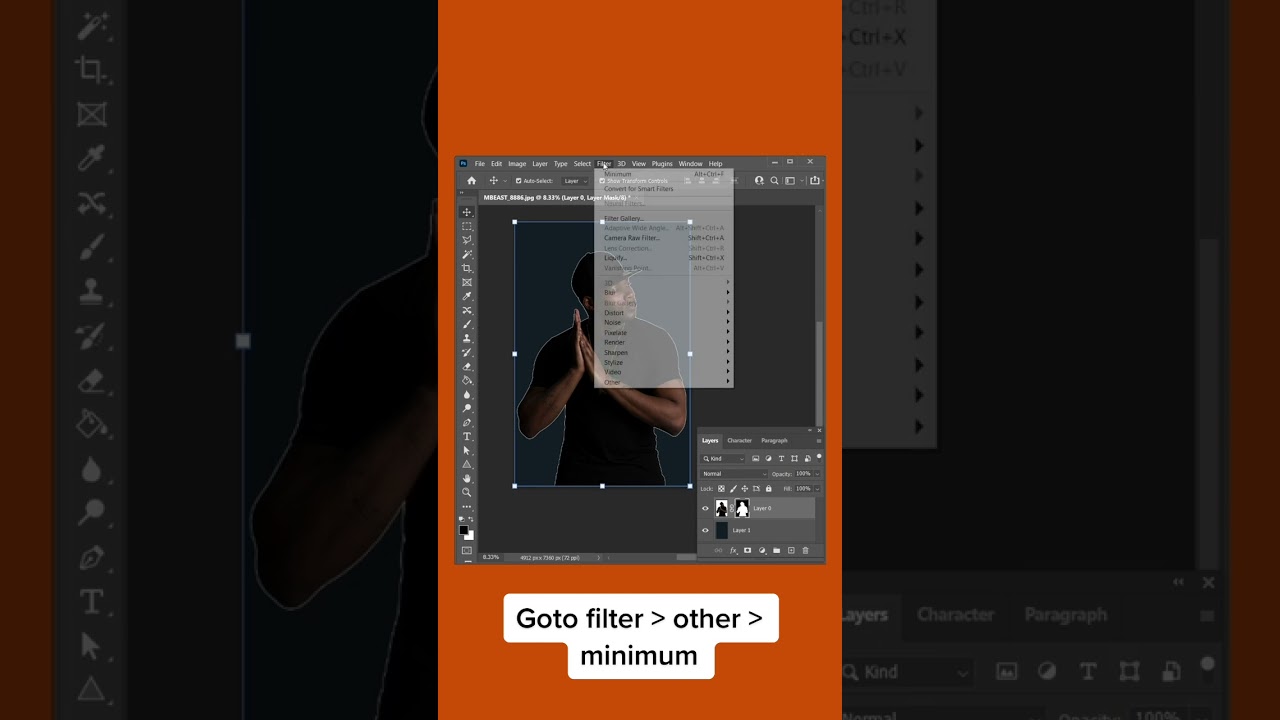 How to remove unwanted white edges in Photoshop 2025 