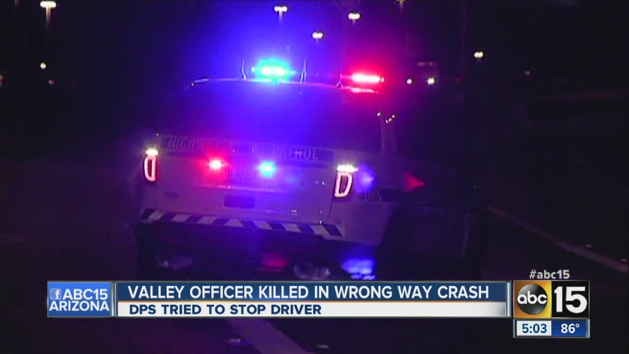 Authorities investigate wrong-way crash that killed Mesa police officer ...