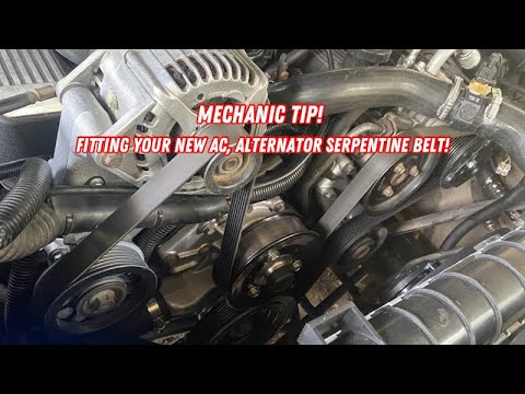 Mechanic Tips and Tricks. How to Fit Your AC Alternator Serpentine Belt