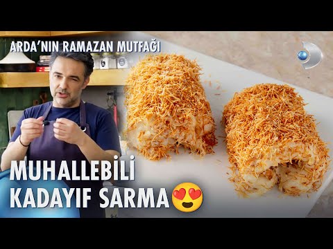 Muhallebili Kadayıf Sarma 😍 Arda'nın Ramazan Mutfağı 128. Bölüm