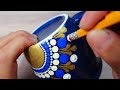 EASY Dotted Qtip Pencil Mug Painting