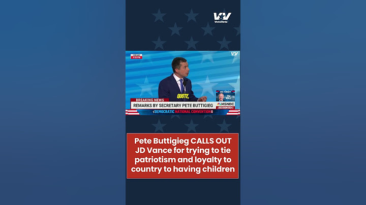 Pete Buttigieg CALLS OUT JD Vance for Tying Patriotism and Loyalty to Country to Having Children