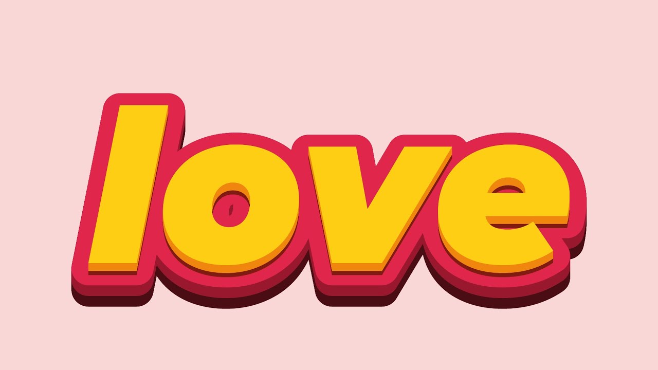 Create 3D Text Effect in Adobe Illustrator Using Simple Steps - YouTube