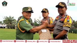 Apel Gelar Pasukan dalam Rangka Penyerahan Satuan Perlindungan Masyarakat (Satlinmas)